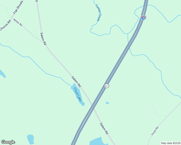 map of restaurants, bars, coffee shops, grocery stores, and more near 3199 Salem Road in Pine Mountain