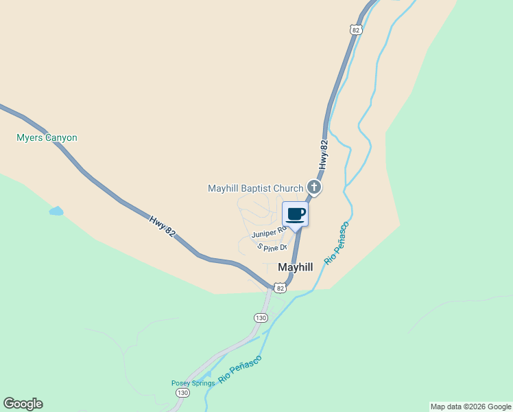 map of restaurants, bars, coffee shops, grocery stores, and more near 15 Oak Circle in Mayhill