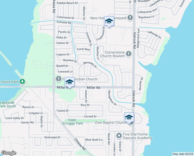 map of restaurants, bars, coffee shops, grocery stores, and more near 7901 Coastway Drive in Rowlett