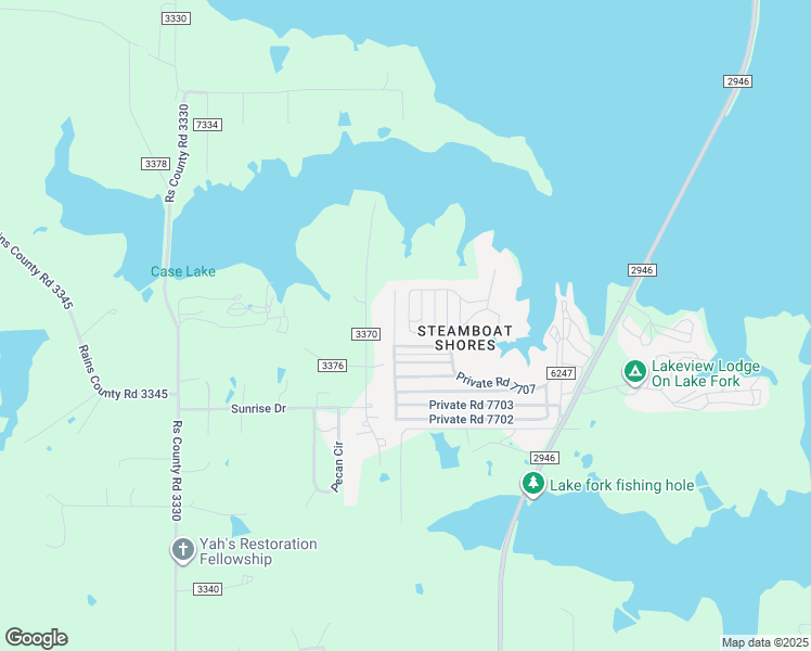 map of restaurants, bars, coffee shops, grocery stores, and more near 117 Private Road 7701 in Emory