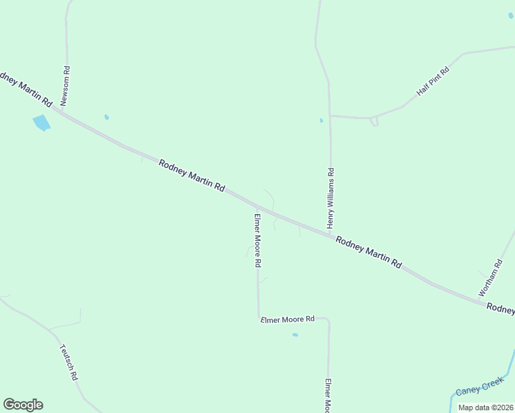 map of restaurants, bars, coffee shops, grocery stores, and more near 2521 Rodney Martin Road in Shongaloo