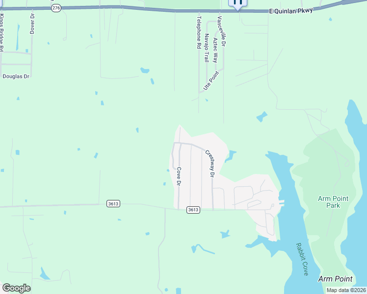 map of restaurants, bars, coffee shops, grocery stores, and more near 716 Redoak Drive in West Tawakoni