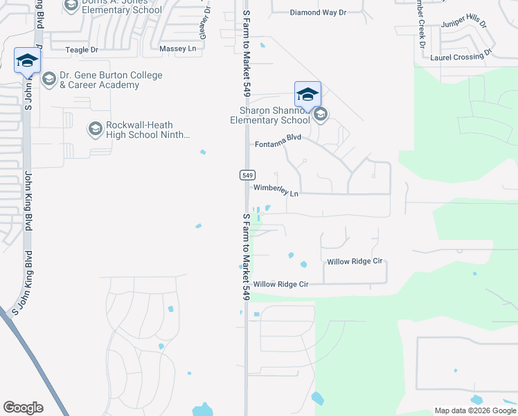 map of restaurants, bars, coffee shops, grocery stores, and more near 3006 San Marcos Drive in Rockwall