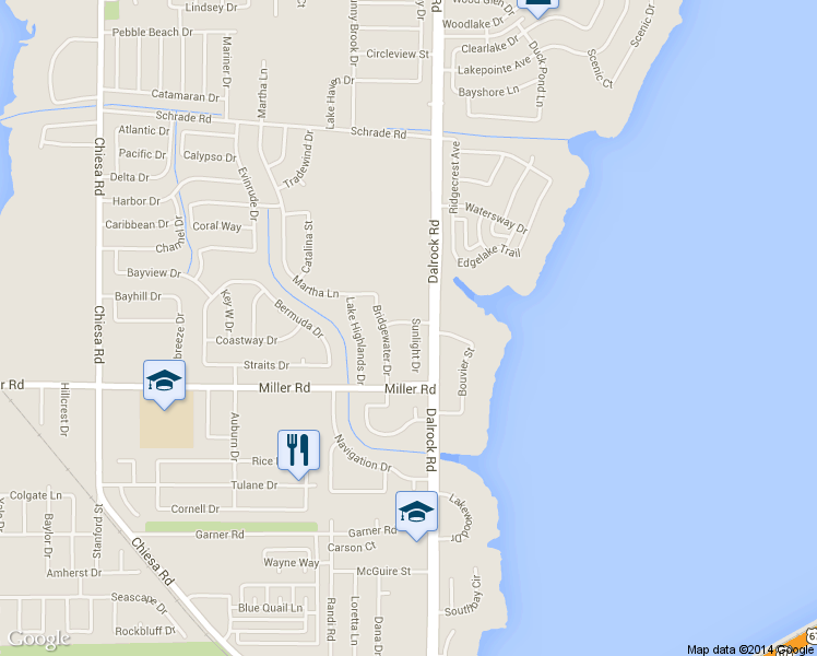 map of restaurants, bars, coffee shops, grocery stores, and more near 3501 Sunlight Dr in Rowlett