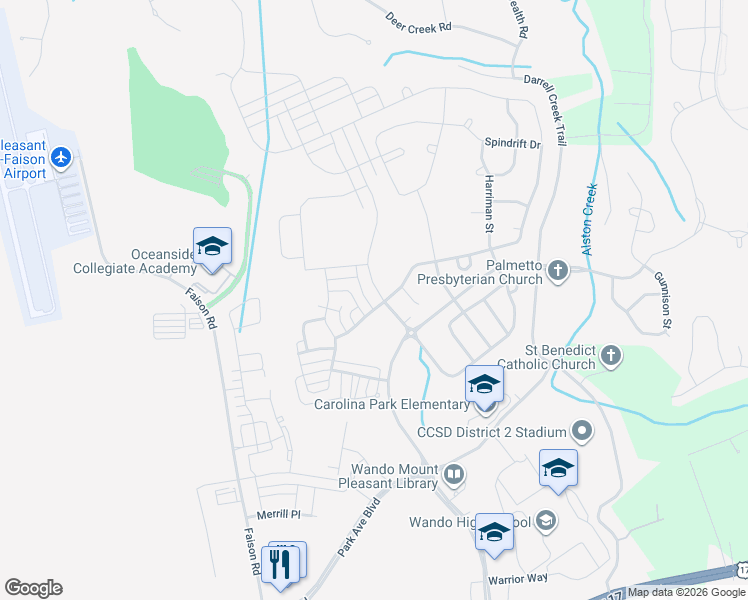 map of restaurants, bars, coffee shops, grocery stores, and more near 1561 Banning Street in Mount Pleasant