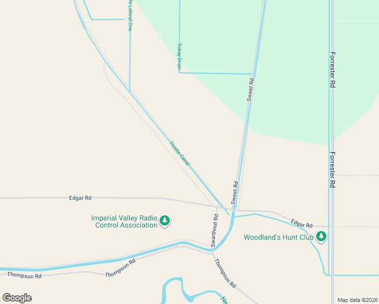 map of restaurants, bars, coffee shops, grocery stores, and more near Sweet Road in Imperial County
