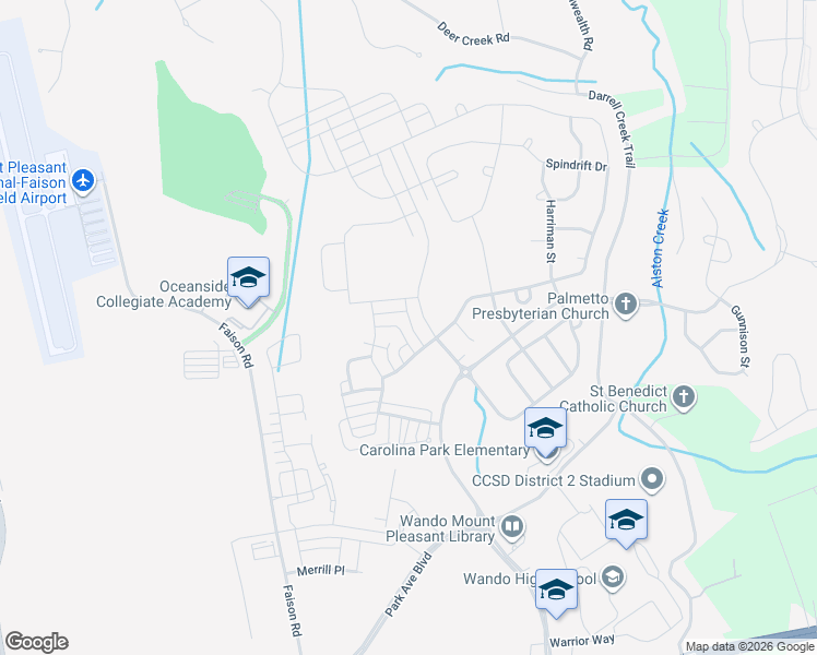 map of restaurants, bars, coffee shops, grocery stores, and more near 1561 Banning Street in Mount Pleasant