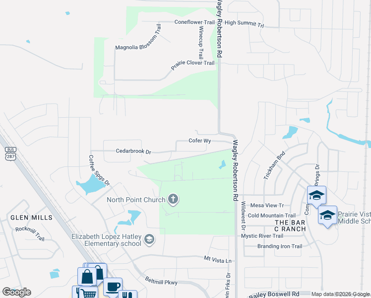 map of restaurants, bars, coffee shops, grocery stores, and more near 816 Chastien Court in Fort Worth