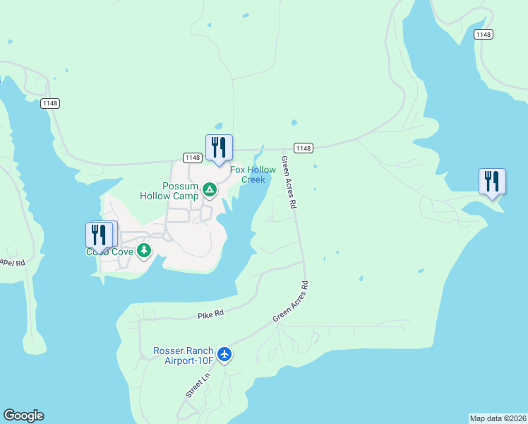 map of restaurants, bars, coffee shops, grocery stores, and more near 4823 Green Acres Road in Graham