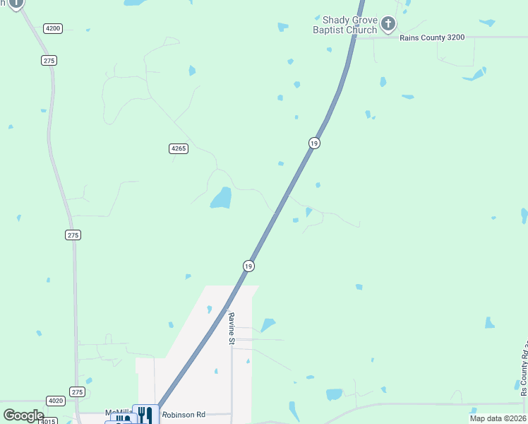 map of restaurants, bars, coffee shops, grocery stores, and more near 271 Rs County Road 4261 in Emory
