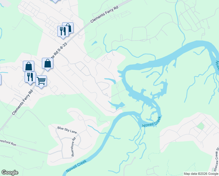map of restaurants, bars, coffee shops, grocery stores, and more near 437 Doane Way in Charleston