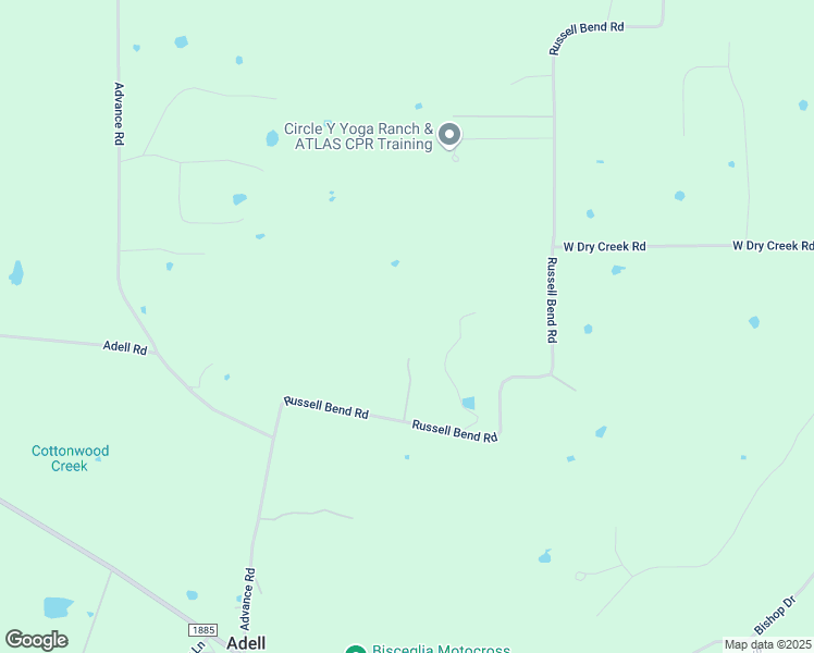 map of restaurants, bars, coffee shops, grocery stores, and more near 233 Russell Bend Road in Weatherford