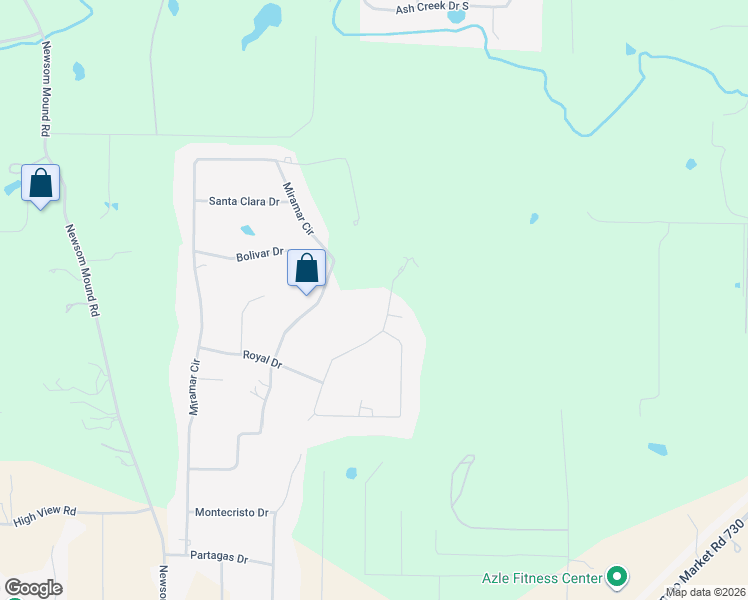 map of restaurants, bars, coffee shops, grocery stores, and more near 109 Cohiba Court in Weatherford