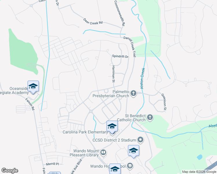 map of restaurants, bars, coffee shops, grocery stores, and more near 3688 Maidstone Drive in Mount Pleasant