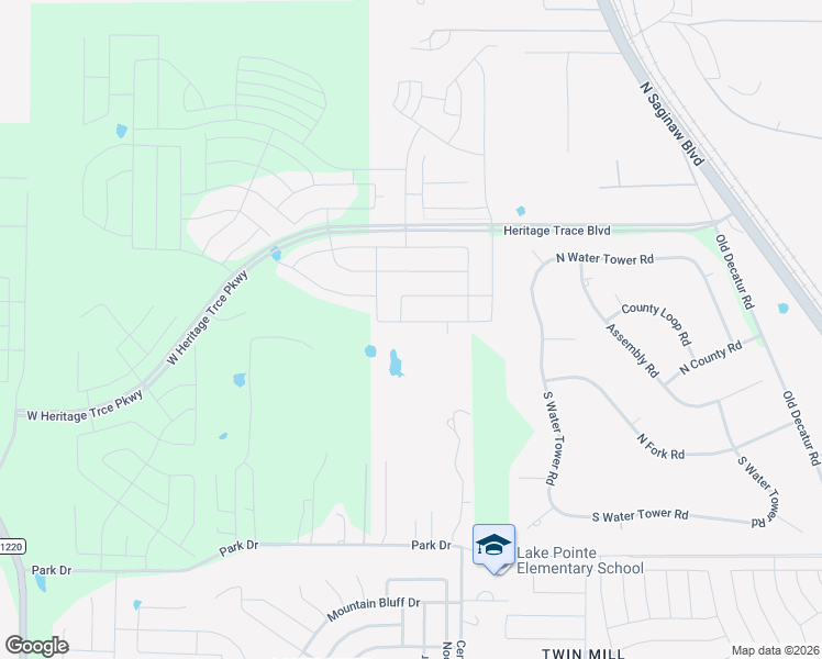 map of restaurants, bars, coffee shops, grocery stores, and more near 8516 North Water Tower Road in Saginaw