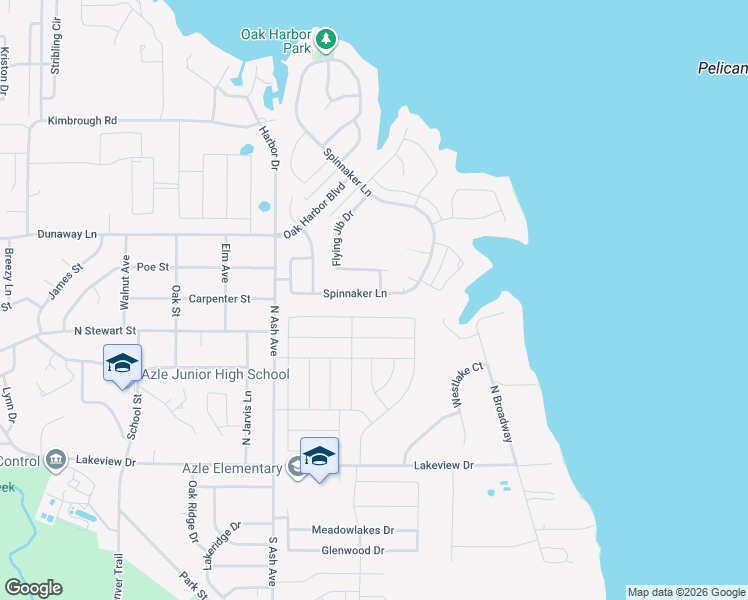 map of restaurants, bars, coffee shops, grocery stores, and more near 1400 Spinnaker Lane in Azle