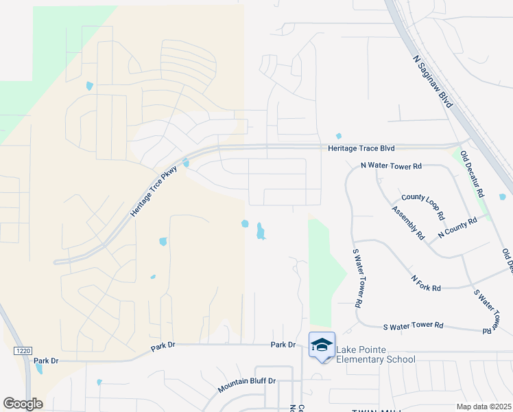map of restaurants, bars, coffee shops, grocery stores, and more near 10151 North Saginaw Boulevard in Fort Worth