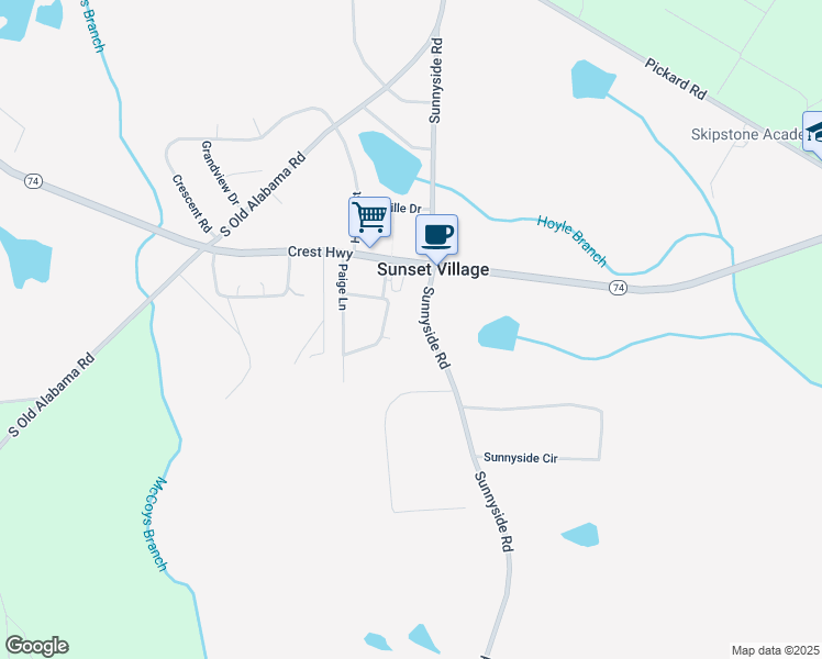map of restaurants, bars, coffee shops, grocery stores, and more near 59 Beverly Lane in Thomaston