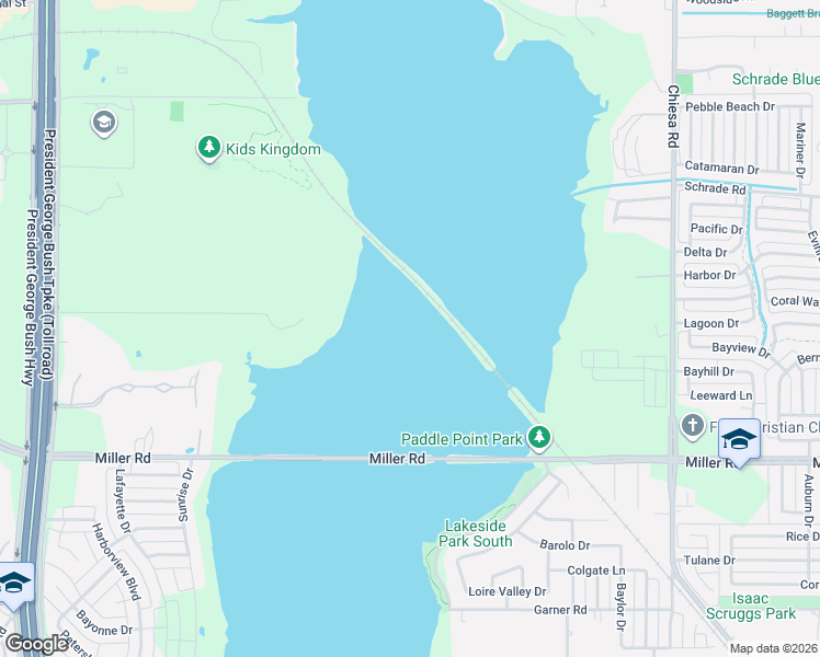 map of restaurants, bars, coffee shops, grocery stores, and more near 6799 Miller Road in Rowlett