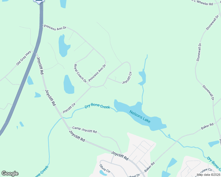 map of restaurants, bars, coffee shops, grocery stores, and more near 303 Joycliff Circle in Macon