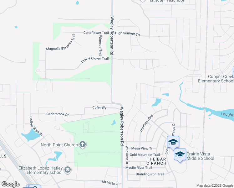 map of restaurants, bars, coffee shops, grocery stores, and more near 8900 Wagley Robertson Road in Fort Worth