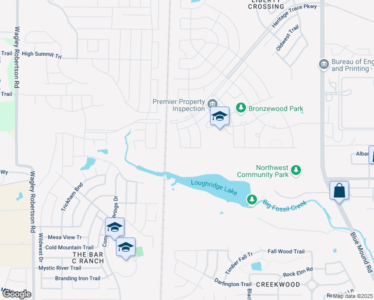 map of restaurants, bars, coffee shops, grocery stores, and more near in Fort Worth