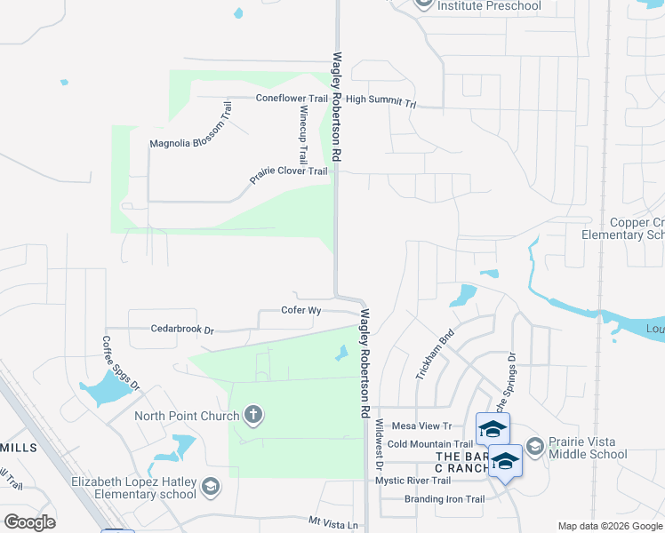 map of restaurants, bars, coffee shops, grocery stores, and more near 8900 Wagley Robertson Road in Fort Worth
