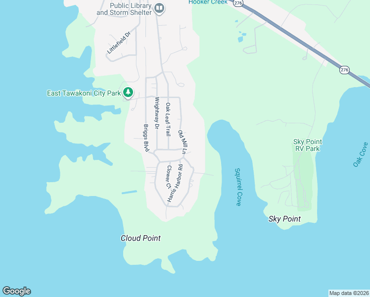 map of restaurants, bars, coffee shops, grocery stores, and more near 612 English Crossing in East Tawakoni