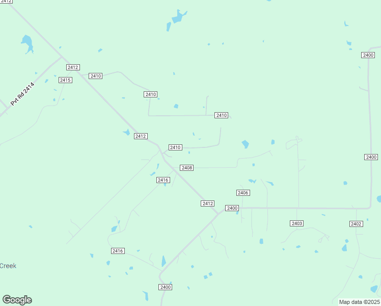map of restaurants, bars, coffee shops, grocery stores, and more near 2555 Pvt Road 2410 in Quinlan