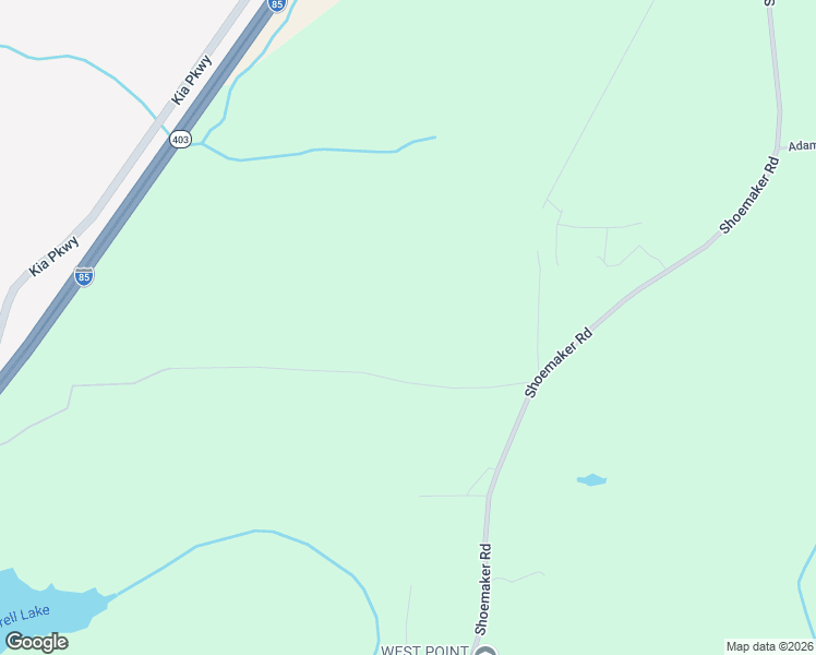 map of restaurants, bars, coffee shops, grocery stores, and more near 124 Lower Lovelace Road in West Point