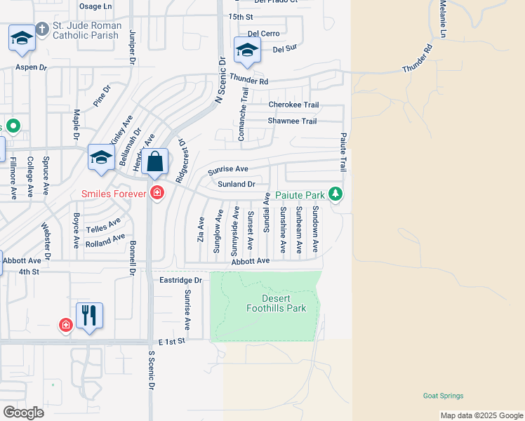 map of restaurants, bars, coffee shops, grocery stores, and more near 603 Sunset Avenue in Alamogordo