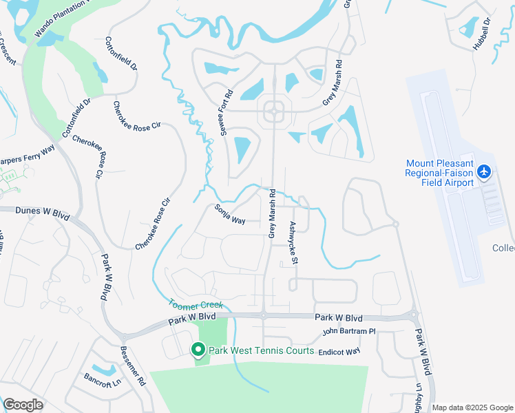 map of restaurants, bars, coffee shops, grocery stores, and more near 1324 Heidiho Way in Mount Pleasant