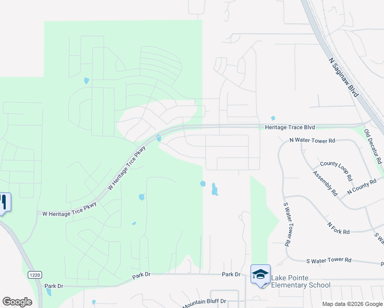 map of restaurants, bars, coffee shops, grocery stores, and more near 10151 North Saginaw Boulevard in Fort Worth