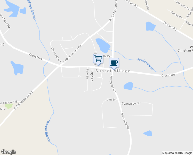 map of restaurants, bars, coffee shops, grocery stores, and more near 443 West Allen Lane in Thomaston