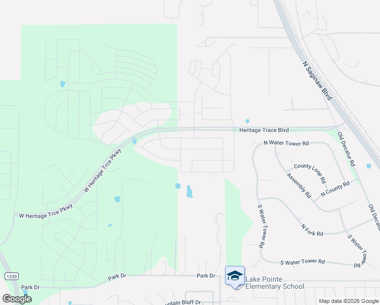 map of restaurants, bars, coffee shops, grocery stores, and more near 10151 North Saginaw Boulevard in Fort Worth