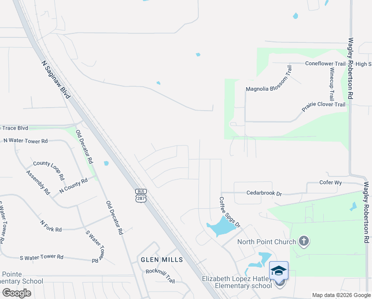 map of restaurants, bars, coffee shops, grocery stores, and more near 8801 Magnolia Blossom Trail in Fort Worth