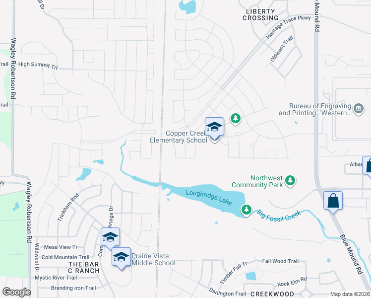 map of restaurants, bars, coffee shops, grocery stores, and more near 8729 Heliotrope Lane in Fort Worth