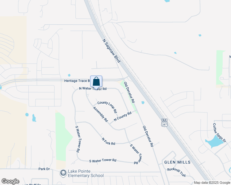 map of restaurants, bars, coffee shops, grocery stores, and more near 8008 North Water Tower Road in Saginaw