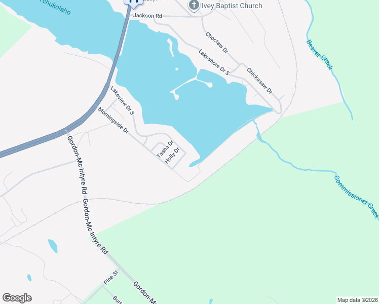 map of restaurants, bars, coffee shops, grocery stores, and more near 159 Lakeview Drive South in Ivey