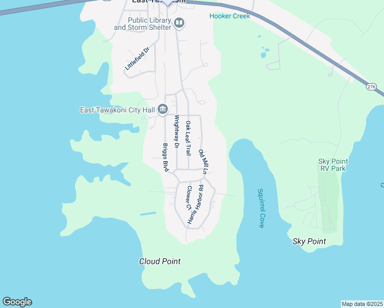 map of restaurants, bars, coffee shops, grocery stores, and more near 344 Old Mill Lane in East Tawakoni