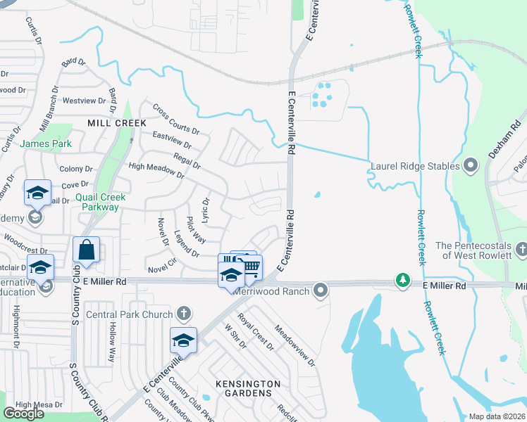 map of restaurants, bars, coffee shops, grocery stores, and more near 1974 Timber Oaks Drive in Garland