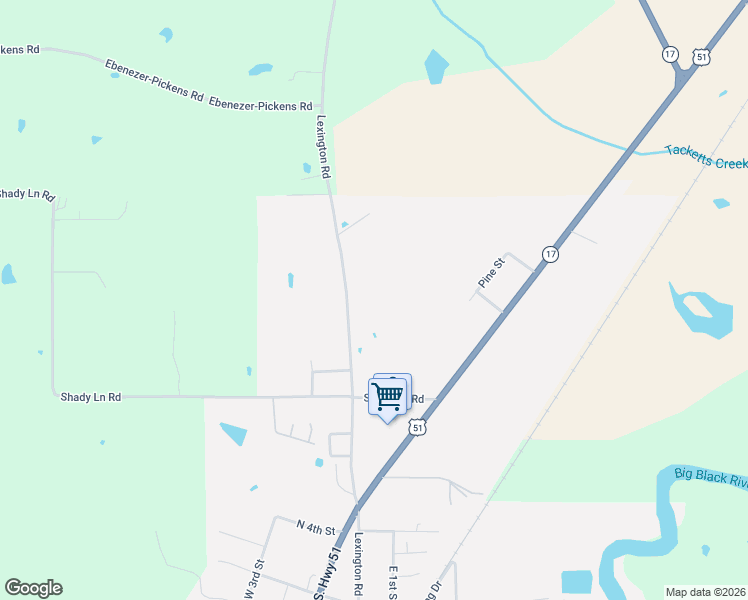 map of restaurants, bars, coffee shops, grocery stores, and more near 946 Lexington Street in Pickens