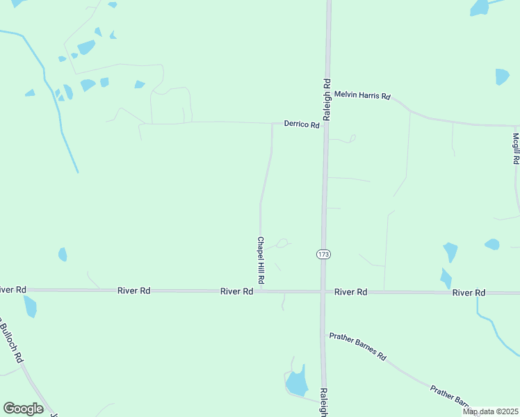 map of restaurants, bars, coffee shops, grocery stores, and more near Chapel Hill Road in Meriwether County