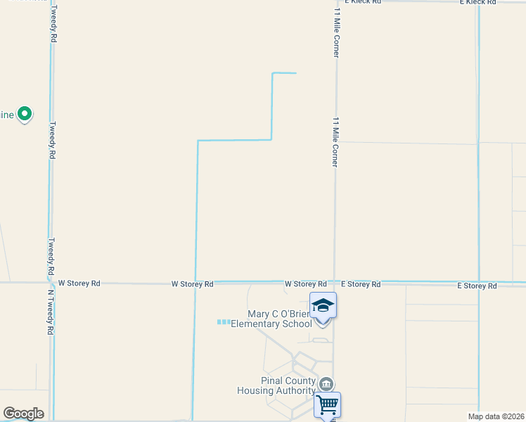 map of restaurants, bars, coffee shops, grocery stores, and more near 6004 11 Mile Corner in Casa Grande
