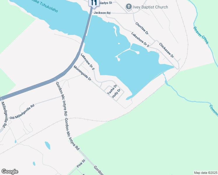 map of restaurants, bars, coffee shops, grocery stores, and more near 104 Azalea Drive in Ivey