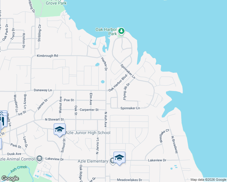 map of restaurants, bars, coffee shops, grocery stores, and more near 1209 Oak Harbor Boulevard in Azle