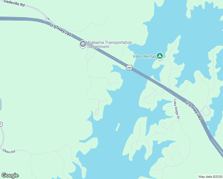 map of restaurants, bars, coffee shops, grocery stores, and more near 274 Williams Road in Alexander City