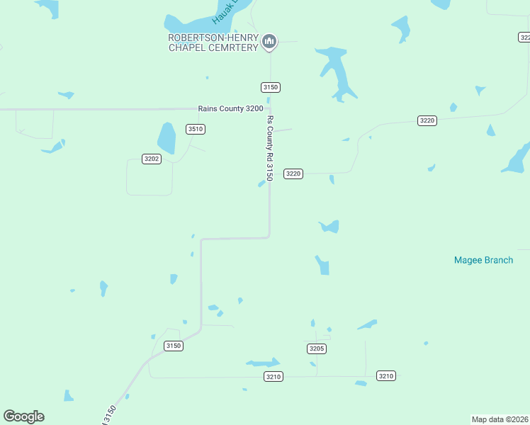 map of restaurants, bars, coffee shops, grocery stores, and more near County Road 3150 in Emory