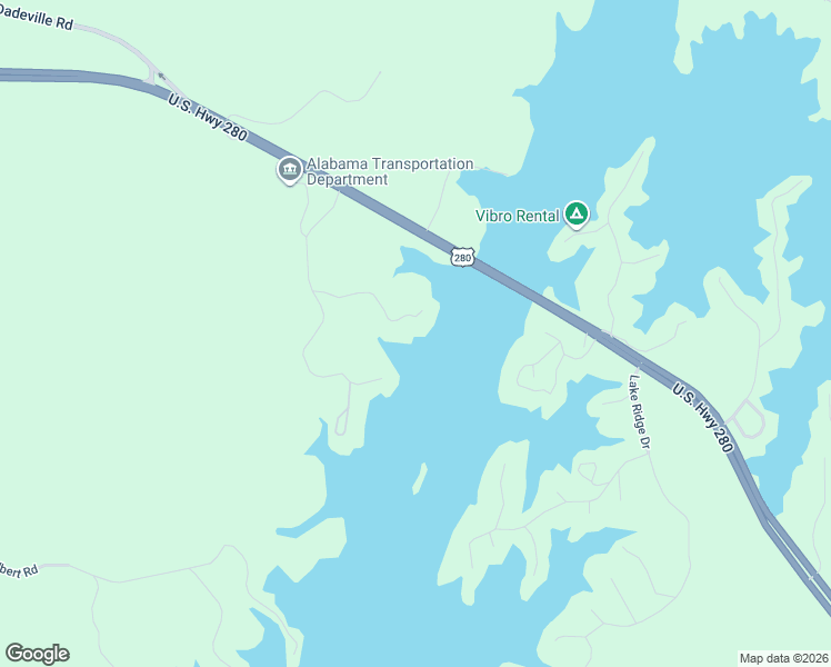 map of restaurants, bars, coffee shops, grocery stores, and more near 274 Williams Road in Alexander City