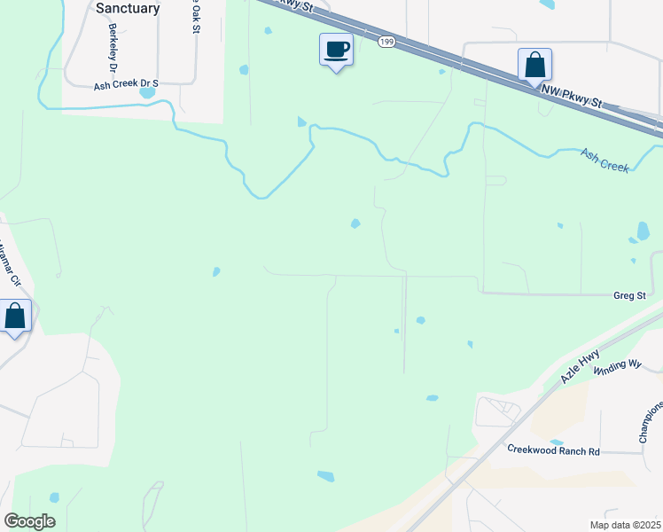 map of restaurants, bars, coffee shops, grocery stores, and more near 2016 Greg Street in Azle